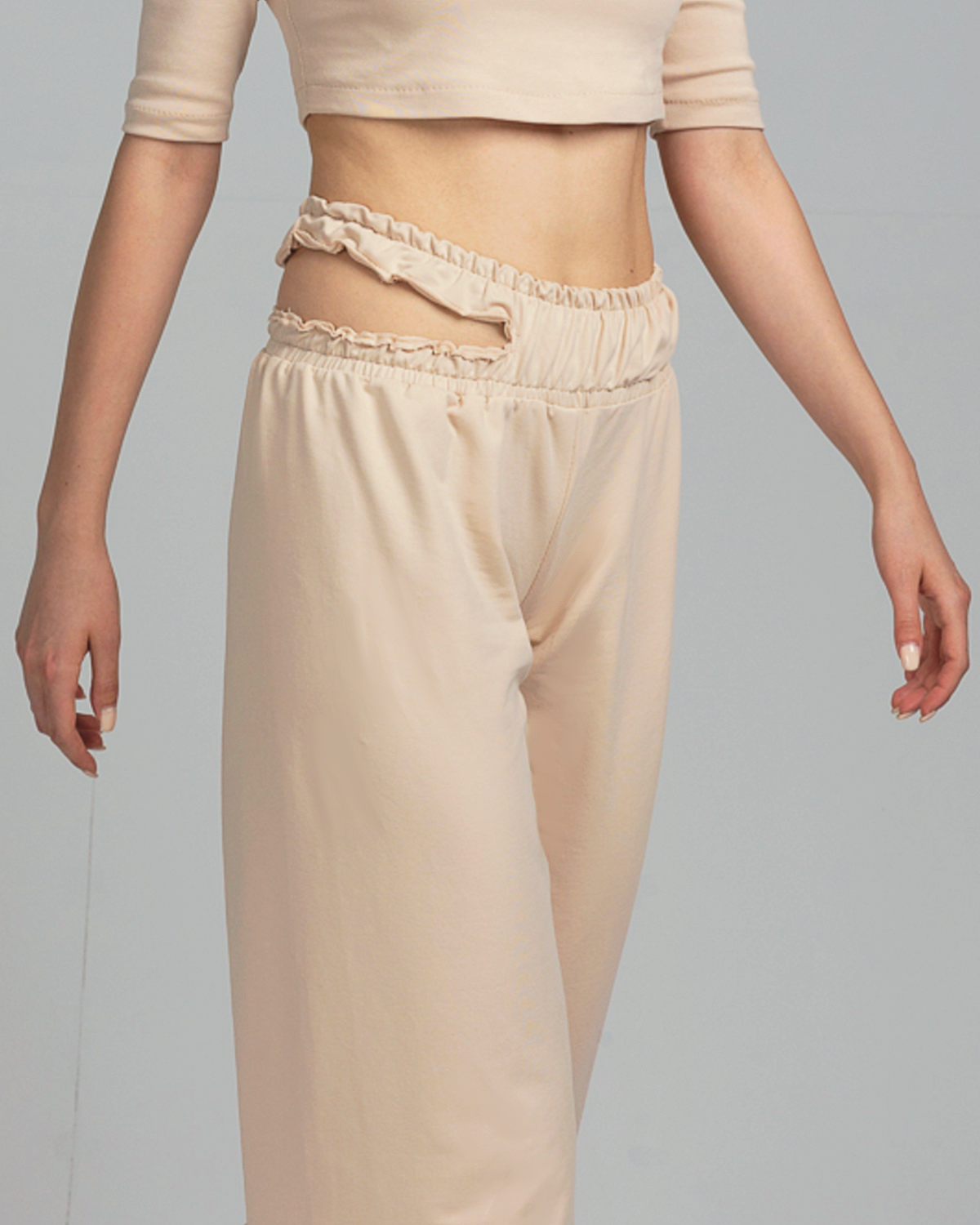 SPLIT-WAIST PANTS M1